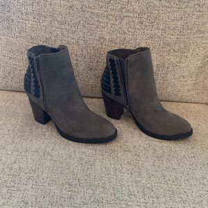 Gray booties
